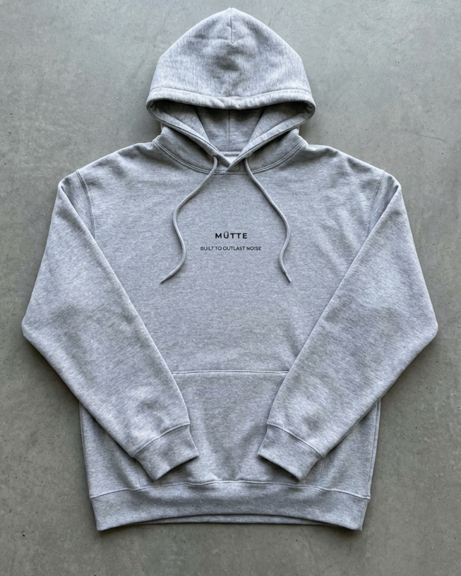 The Archive / H03 - Heavy Hoodie - Manifesto - Grey