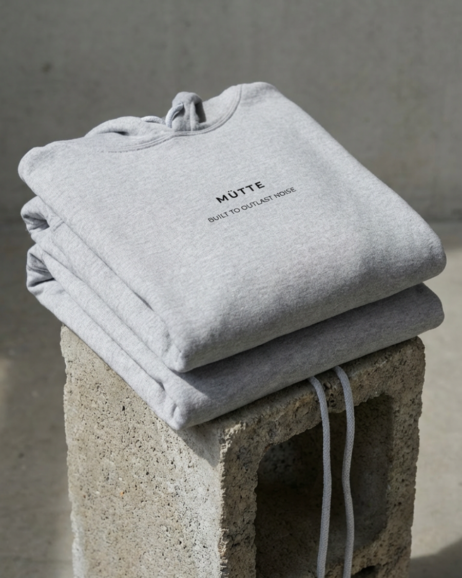 The Archive / H03 - Heavy Hoodie - Manifesto - Grey