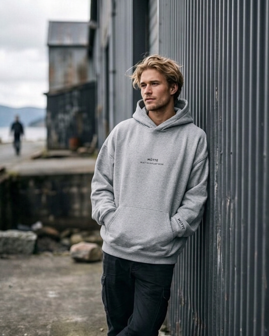 The Archive  H03 - Heavy Hoodie - Manifesto - Grey