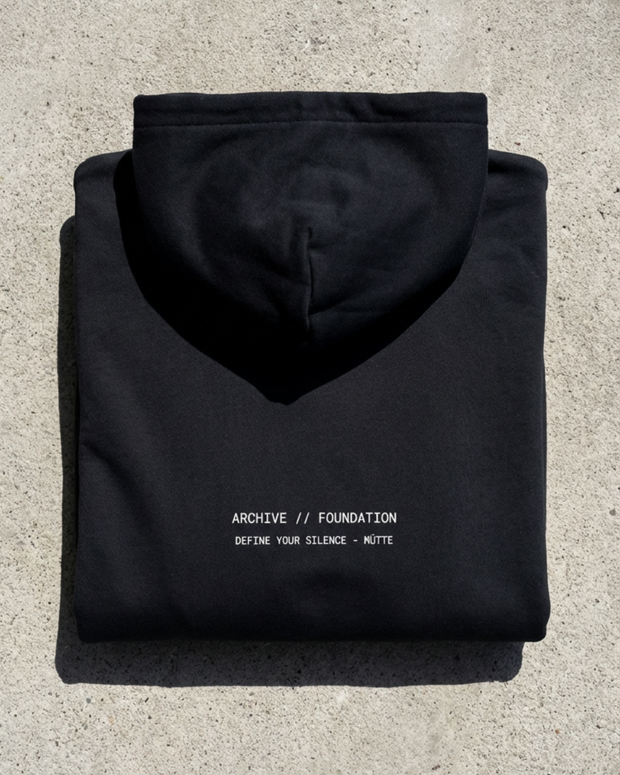 The Archive  H05 - Heavy Hoodie - Unmoved by the chaos - Black
