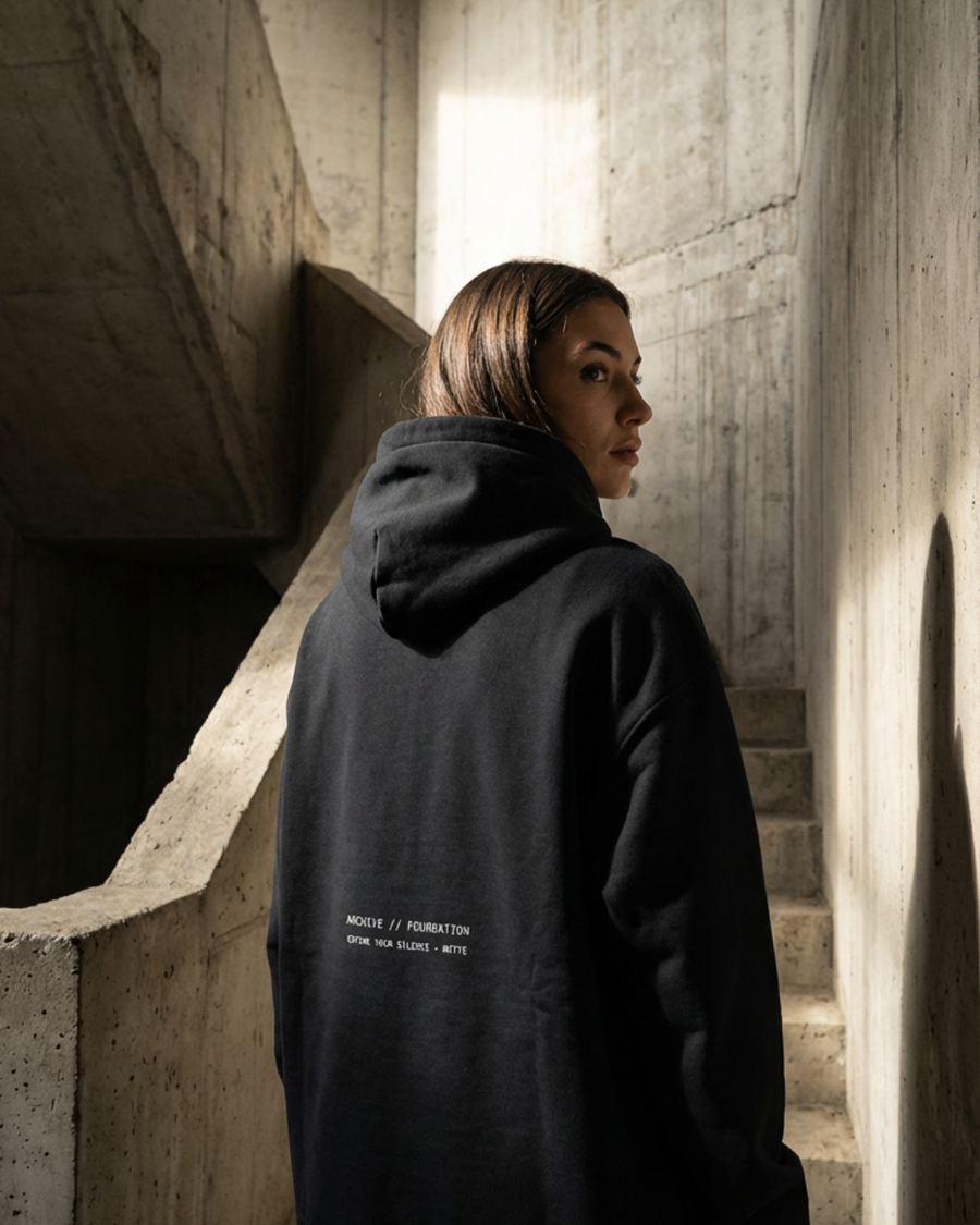 The Archive  H05 - Heavy Hoodie - Unmoved by the chaos - Black