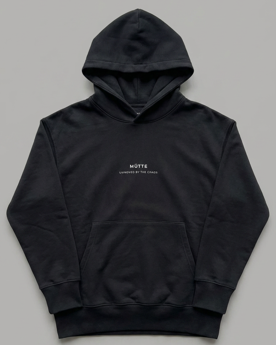 The Archive  H05 - Heavy Hoodie - Unmoved by the chaos - Black