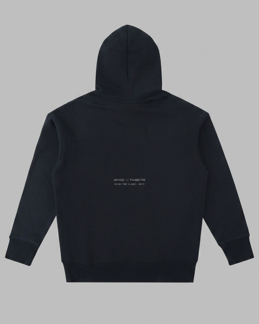 The Archive  H05 - Heavy Hoodie - Unmoved by the chaos - Black