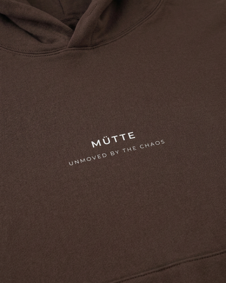 The Archive  H05 - Heavy Hoodie - Unmoved by the chaos - Brown