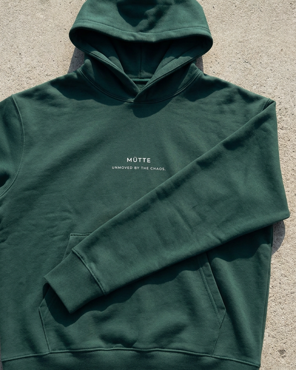 The Archive  H05 - Heavy Hoodie - Unmoved by the chaos - Green