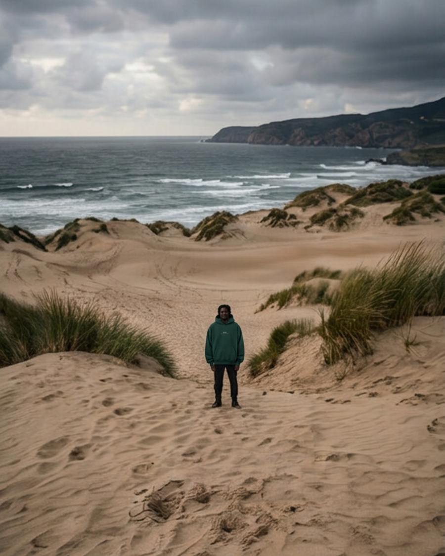 The Archive  H05 - Heavy Hoodie - Unmoved by the chaos - Green