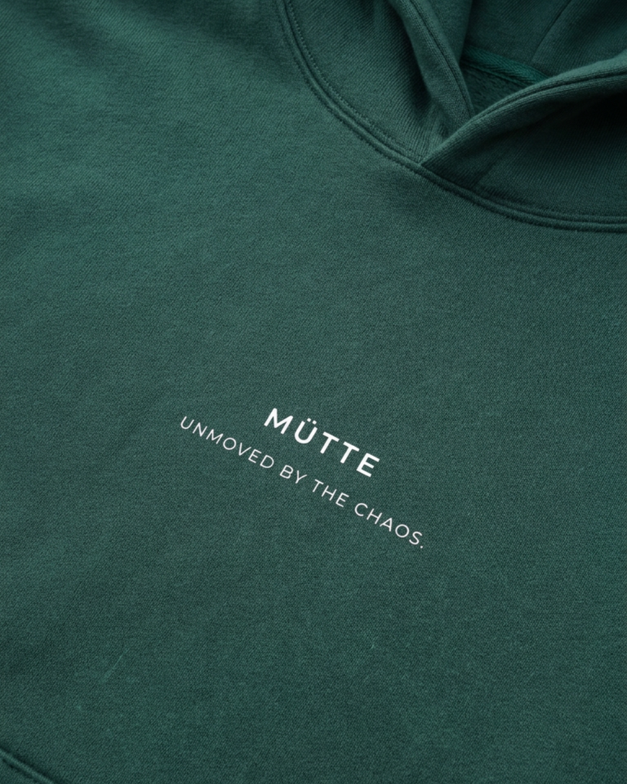The Archive  H05 - Heavy Hoodie - Unmoved by the chaos - Green