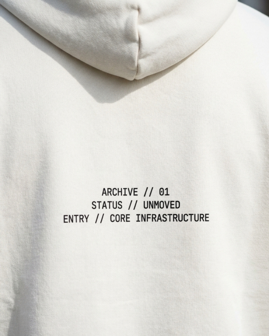The Archive H07 - Heavy Hoodie - Unmoved 100% Cotton 530GSM