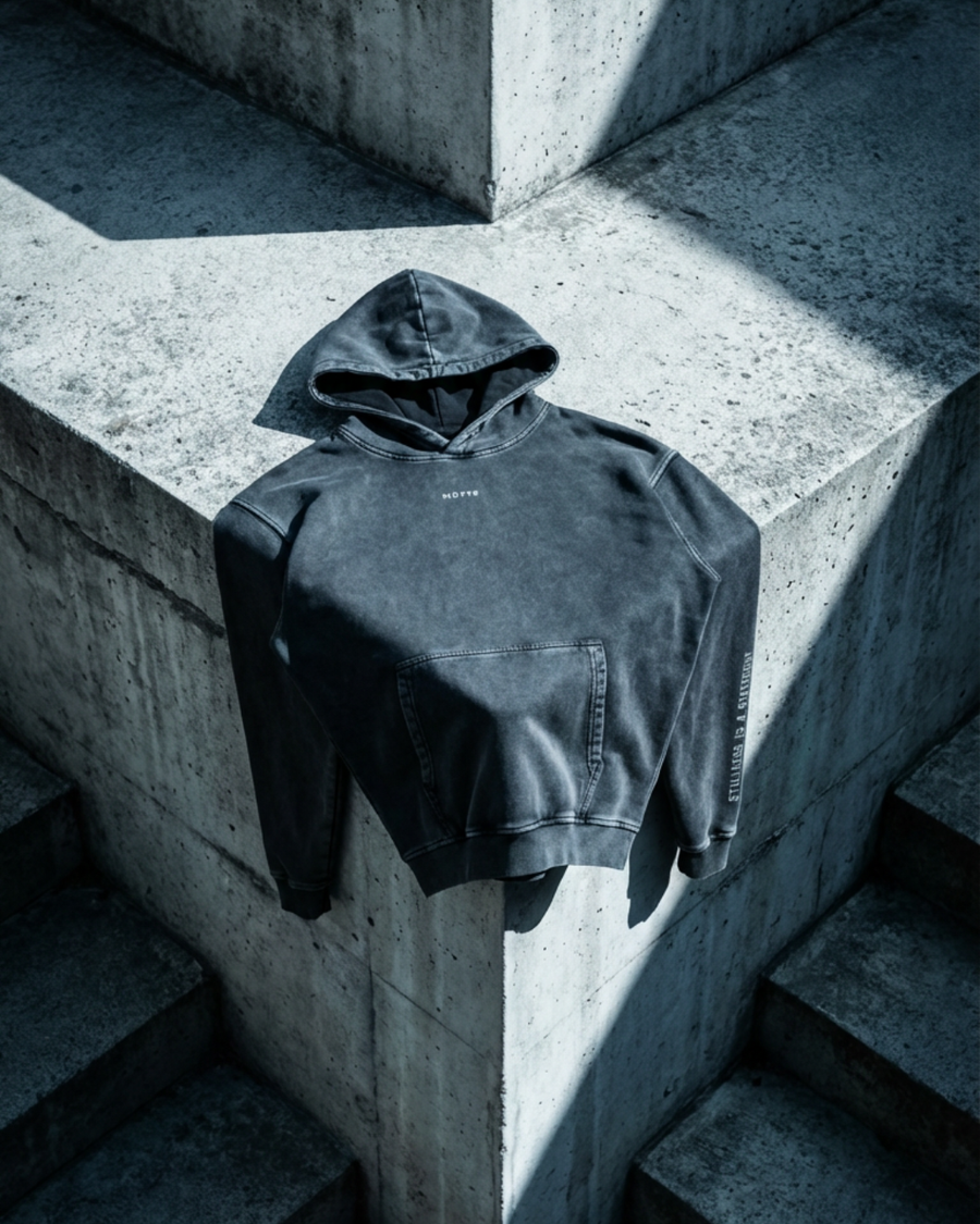 The Archive H08 - Heavy Hoodie - Snow washed 100% Cotton
