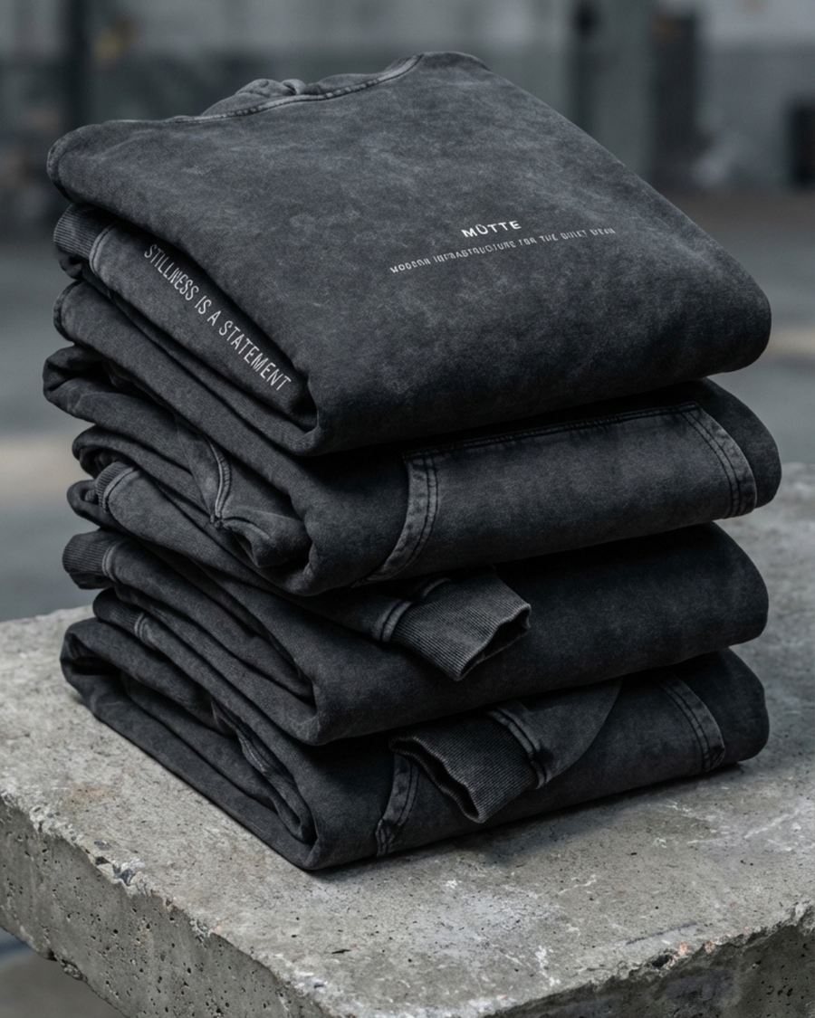 The Archive H08 - Heavy Hoodie - Snow washed 100% Cotton