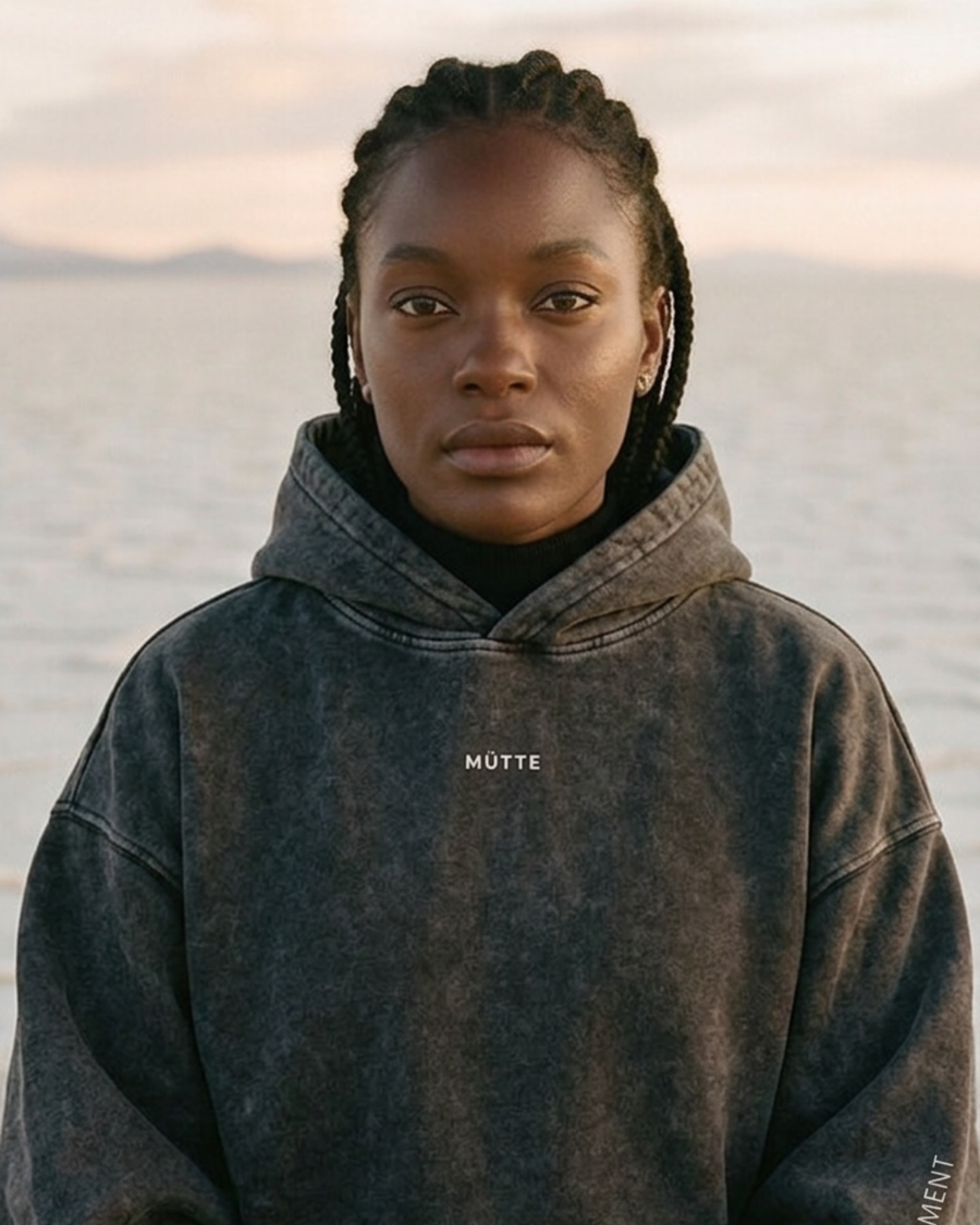 The Archive H08 - Heavy Hoodie - Snow washed 100% Cotton