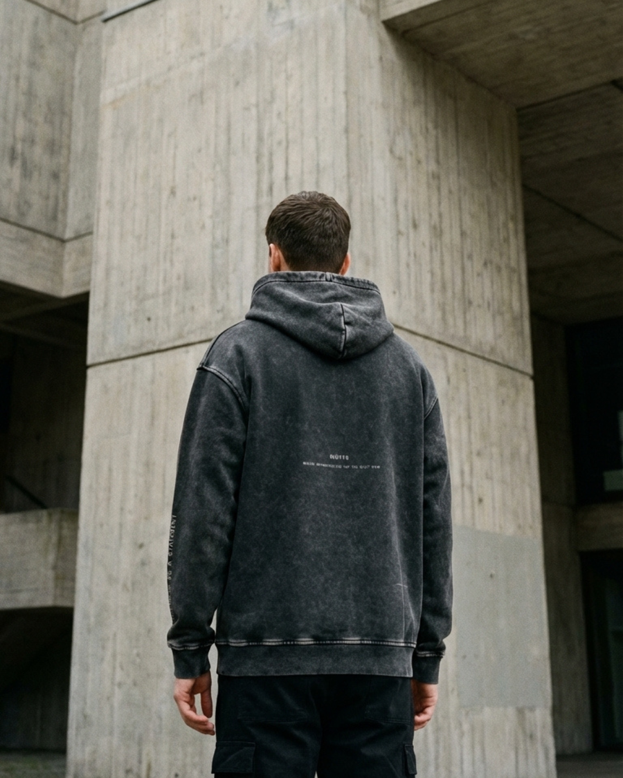 The Archive H08 - Heavy Hoodie - Snow washed 100% Cotton