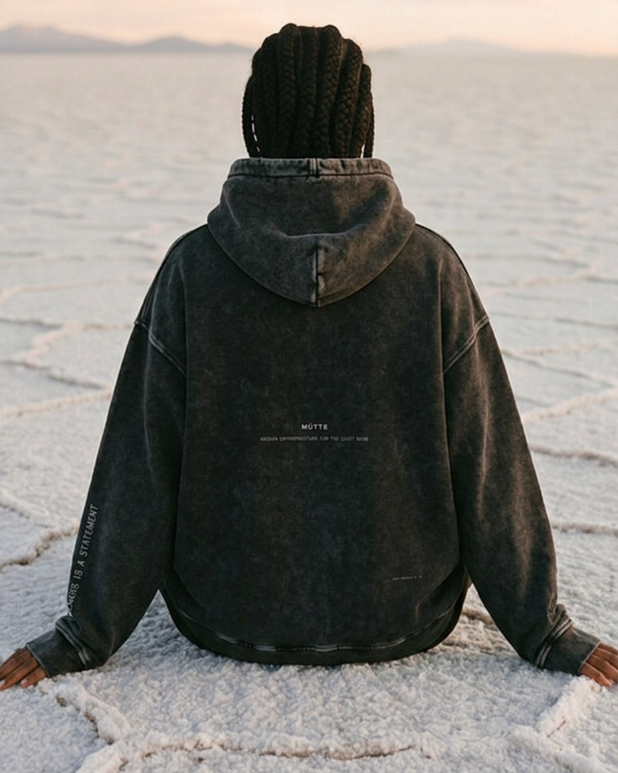 The Archive H08 - Heavy Hoodie - Snow washed 100% Cotton