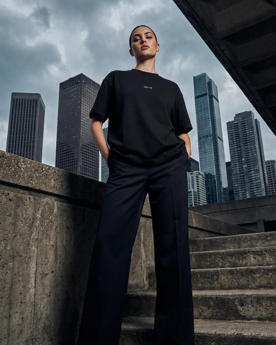 The Archive T01 - Oversized T-Shirt black - Stillness is a Statement