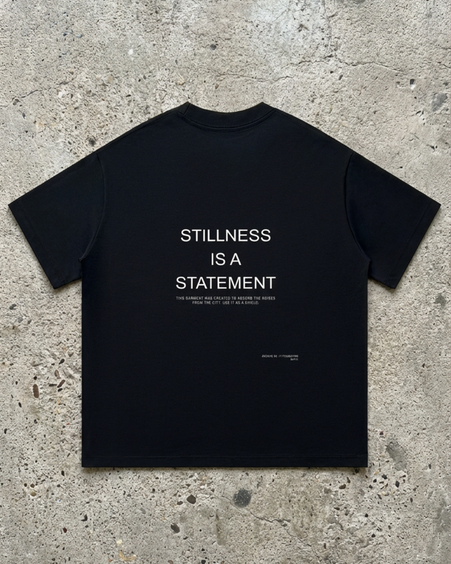 The Archive T01 - Oversized T-Shirt black - Stillness is a Statement