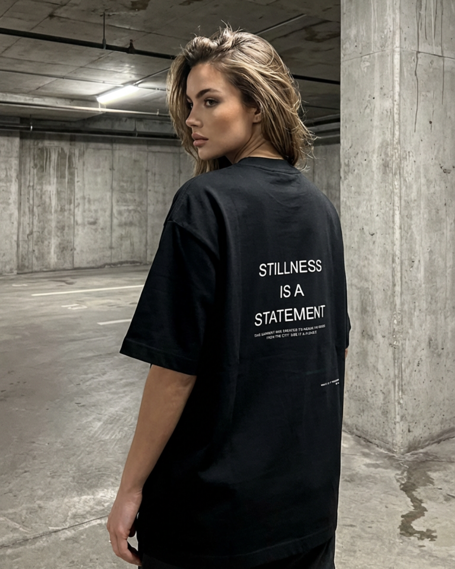 The Archive T01 - Oversized T-Shirt black - Stillness is a Statement