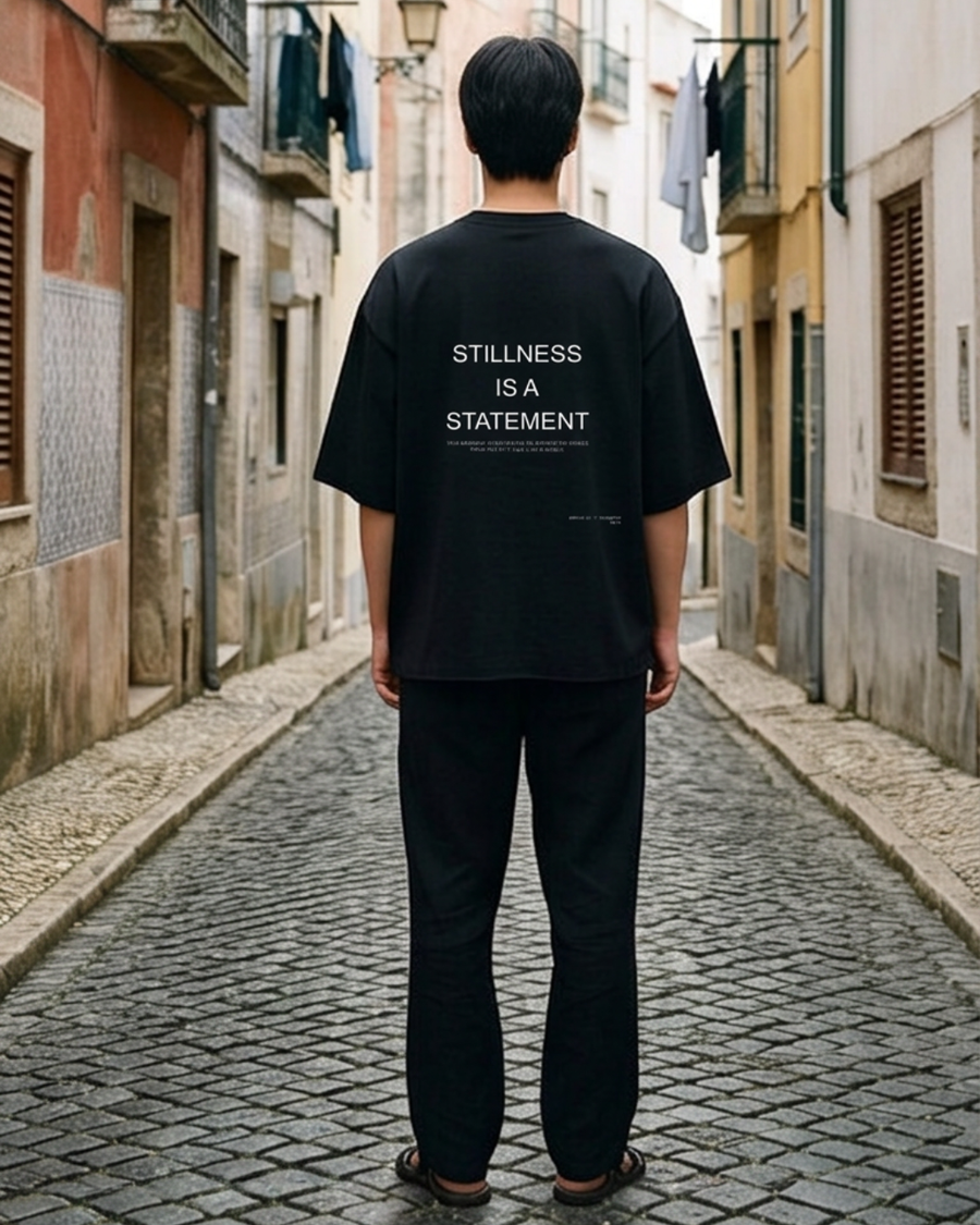 The Archive T01 - Oversized T-Shirt black - Stillness is a Statement