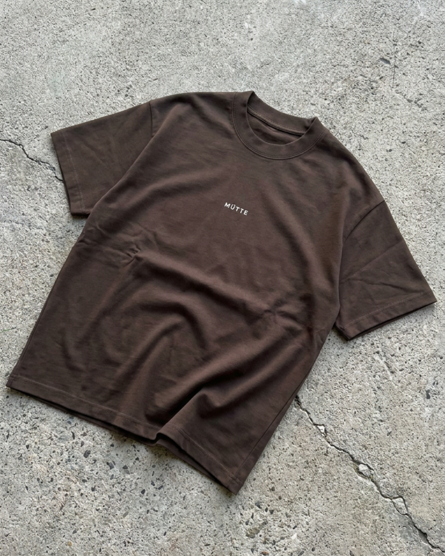 The Archive  T01 - Oversized T-Shirt  coffee - Stillness is a Statement