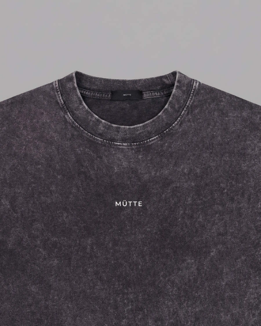 The Archive  T02 - Snow washed Oversized boxy T-Shirt  Grey- Beyond the noise