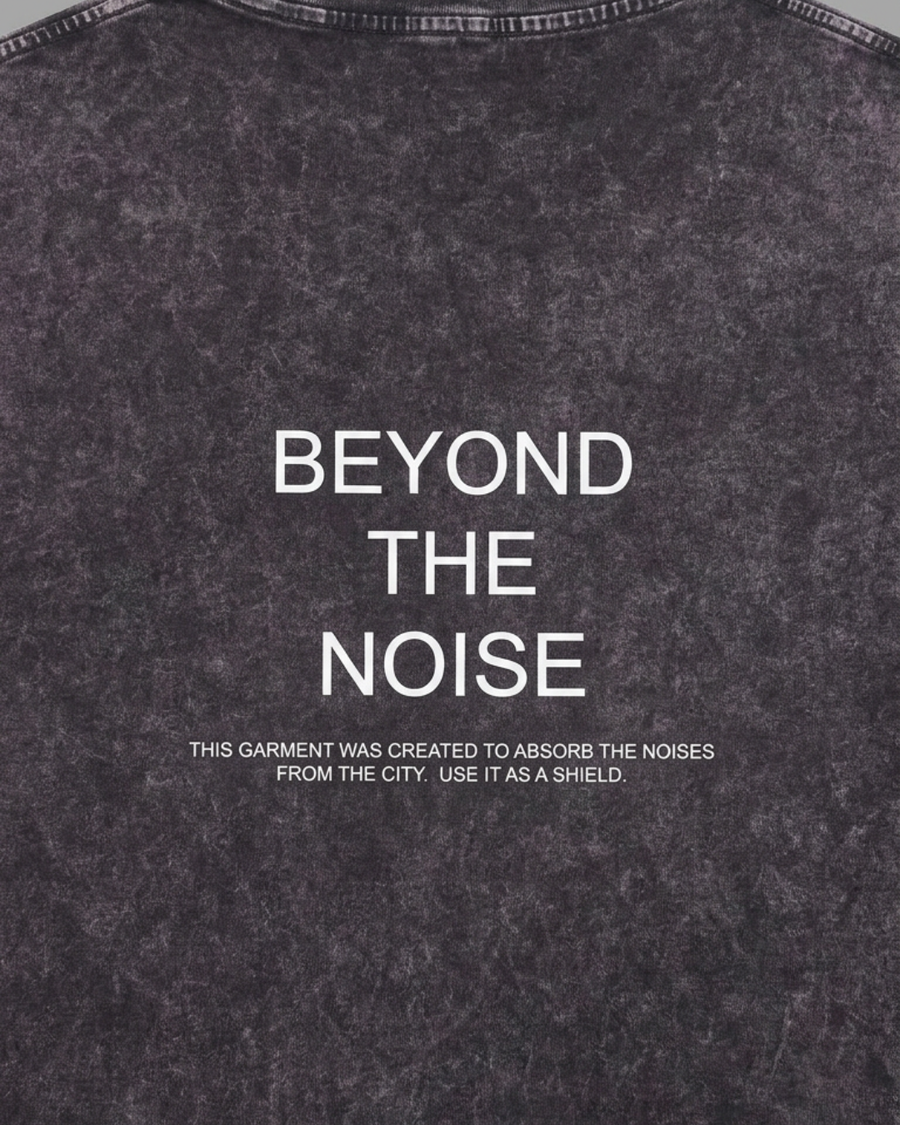 The Archive  T02 - Snow washed Oversized boxy T-Shirt  Grey- Beyond the noise