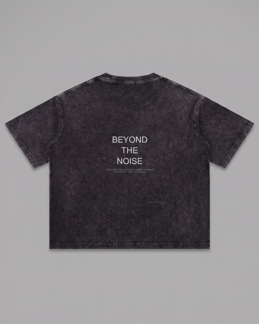 The Archive  T02 - Snow washed Oversized boxy T-Shirt  Grey- Beyond the noise