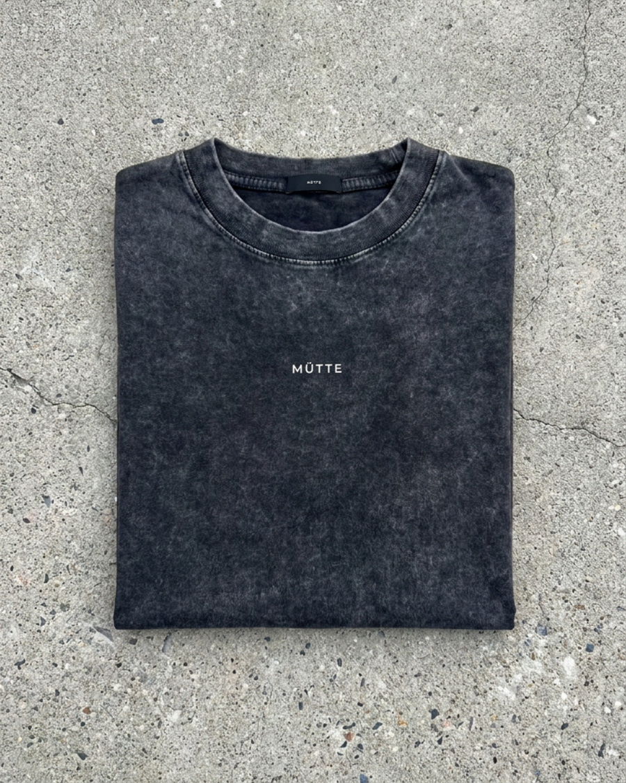 The Archive  T02 - Snow washed Oversized boxy T-Shirt  Grey- Beyond the noise
