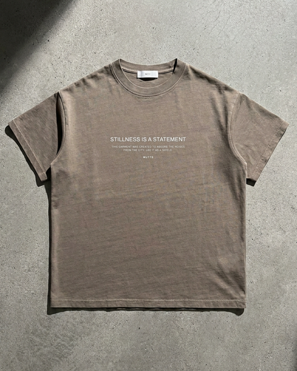 The Archive  T03 - Oversized Acid Wash T-Shirt Natural - Stillness is a Statement