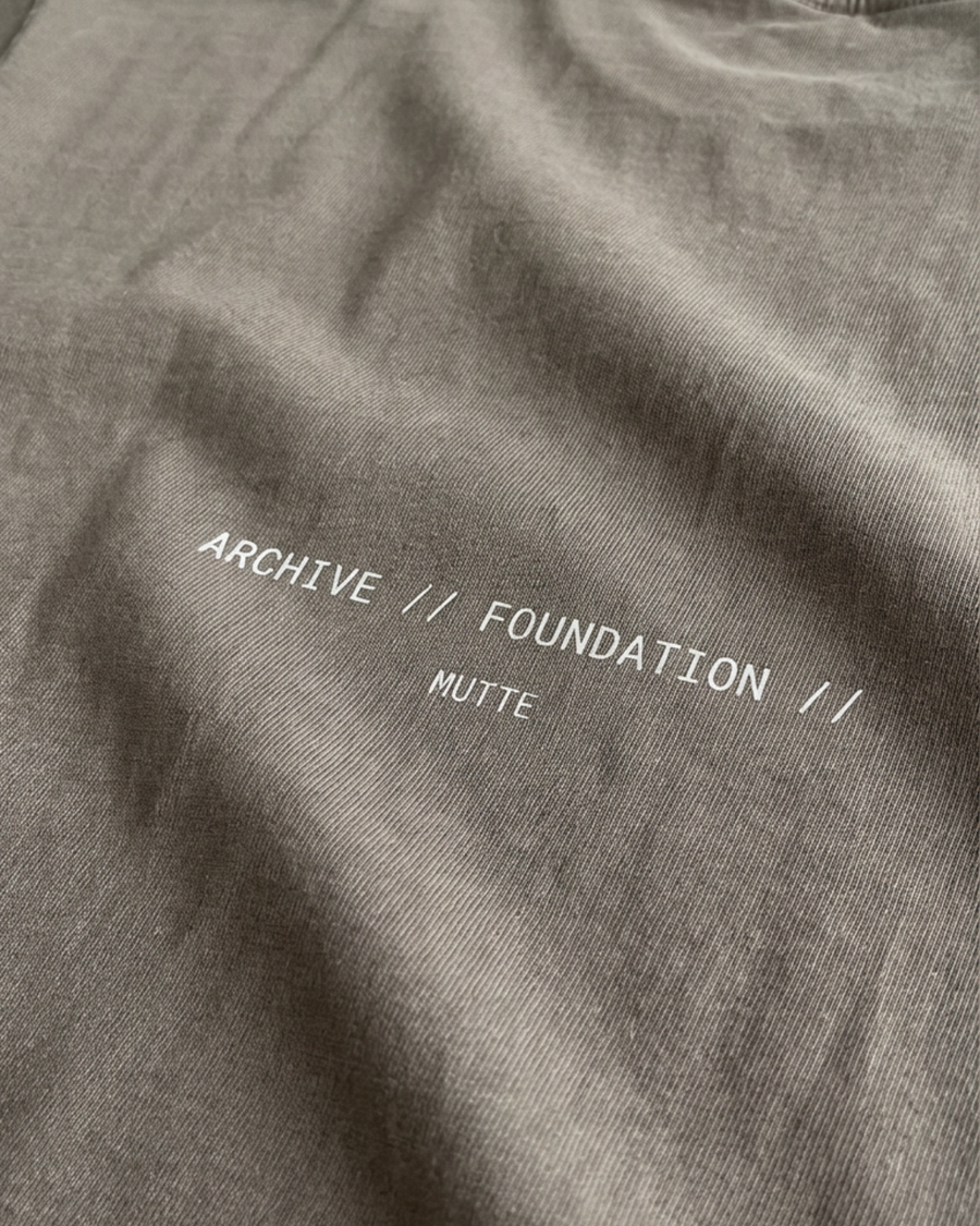 The Archive  T03 - Oversized Acid Wash T-Shirt Natural - Stillness is a Statement