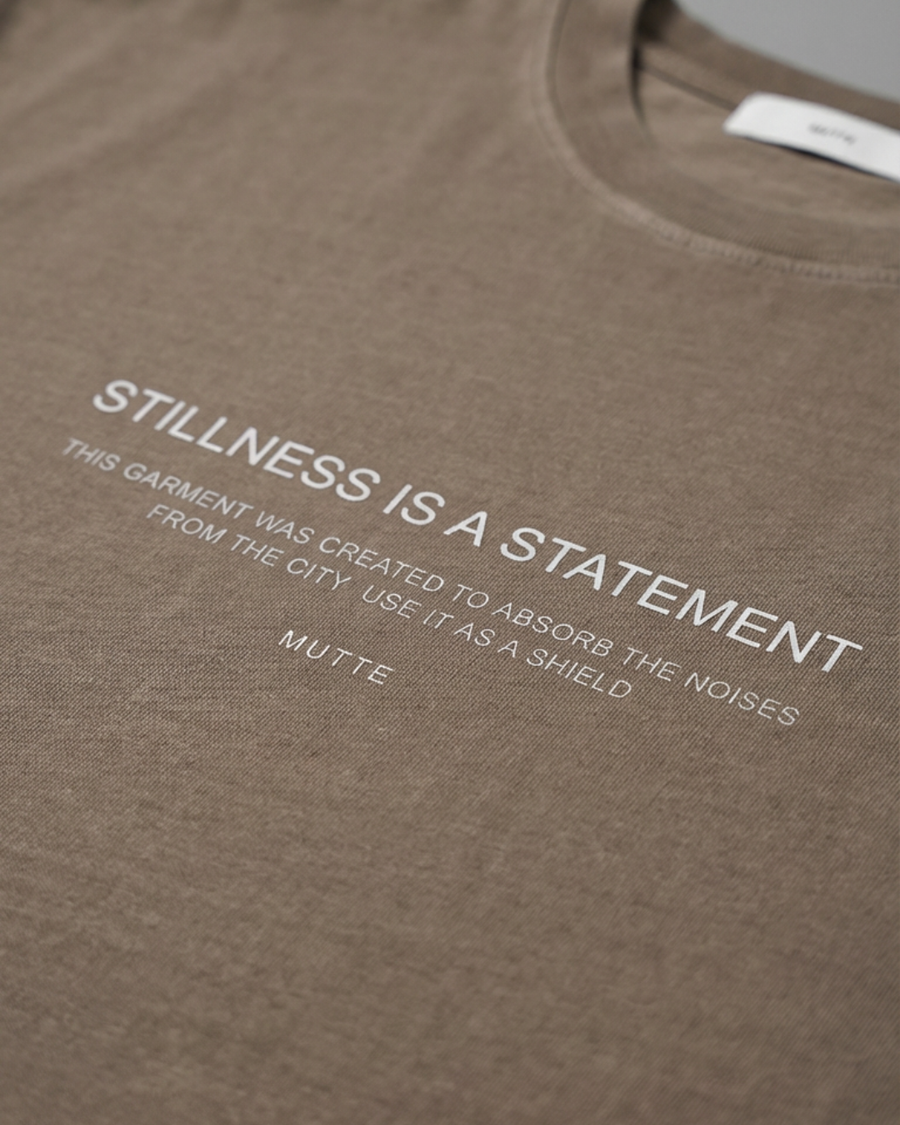 The Archive  T03 - Oversized Acid Wash T-Shirt Natural - Stillness is a Statement