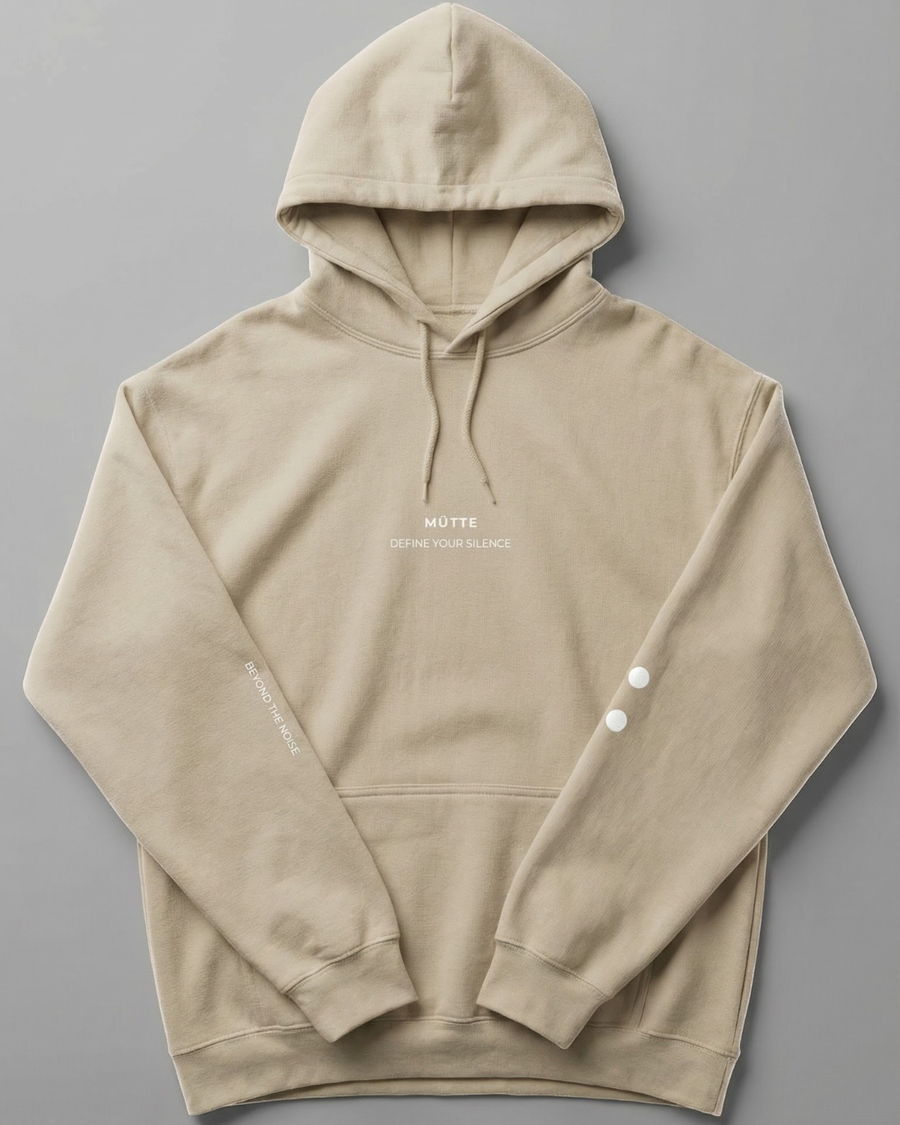 The Archive / H01 - Heavy Hoodie - Stillness is a Statement - Sand