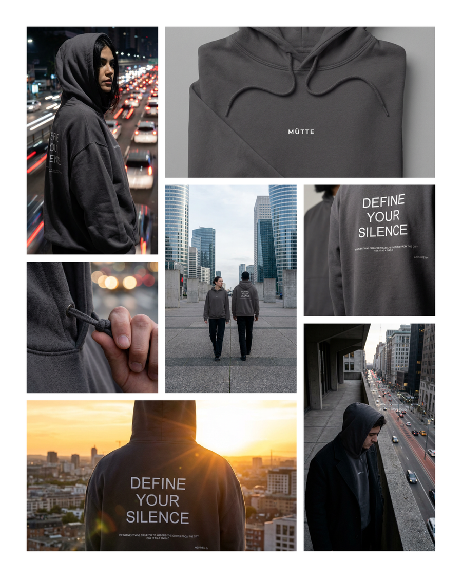 The Archive / H02 - Heavy Hoodie - Define your Silence