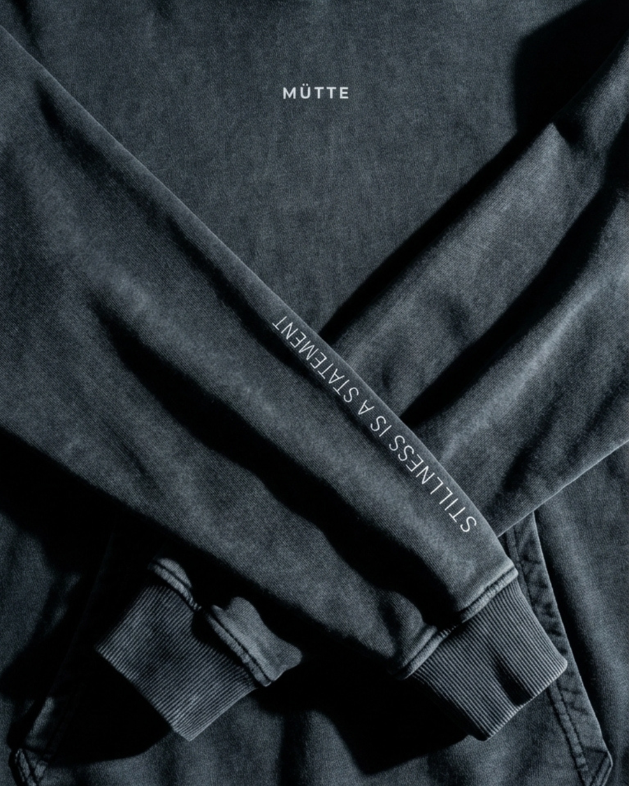 Snow Washed Loose Cotton Hoodie