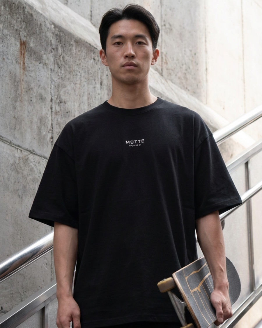 The Archive / T01 - Oversized boxy T-Shirt - Stillness is a Statement