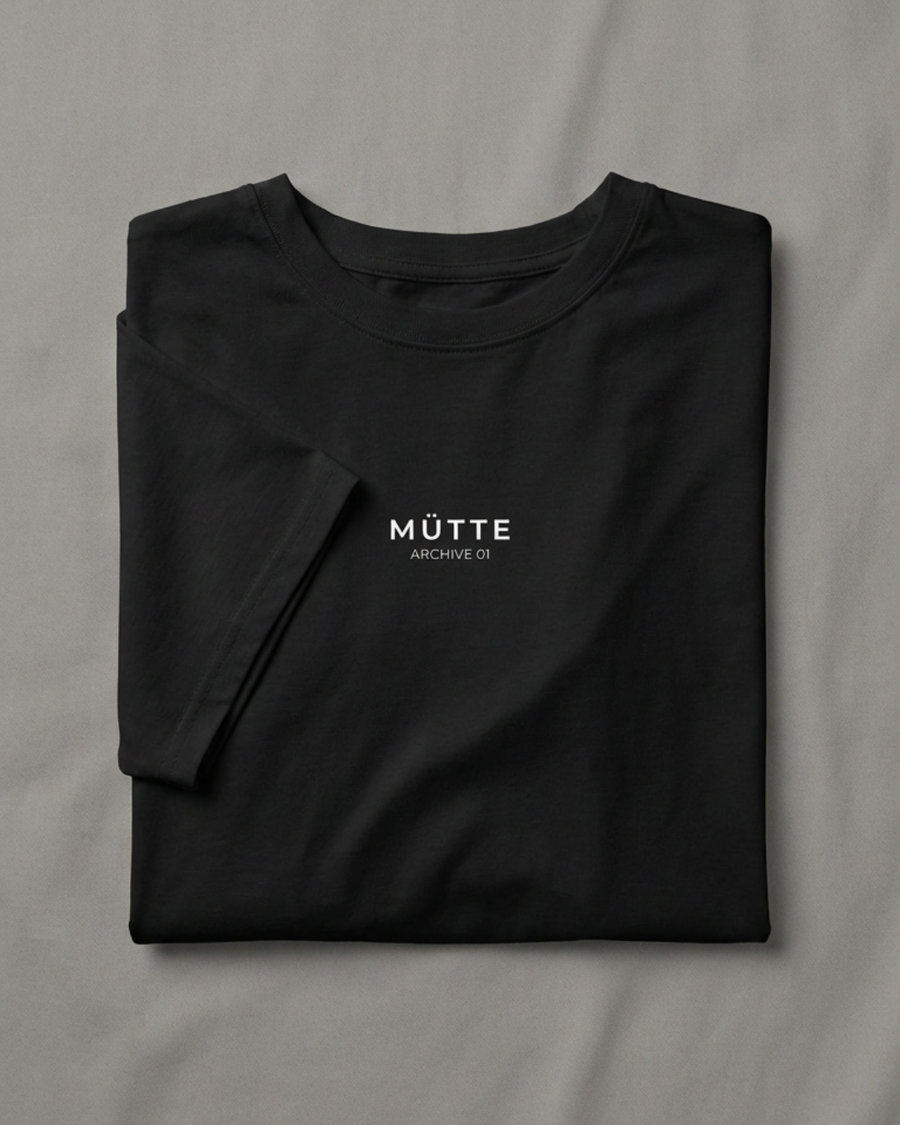 The Archive / T01 - Oversized boxy T-Shirt - Stillness is a Statement