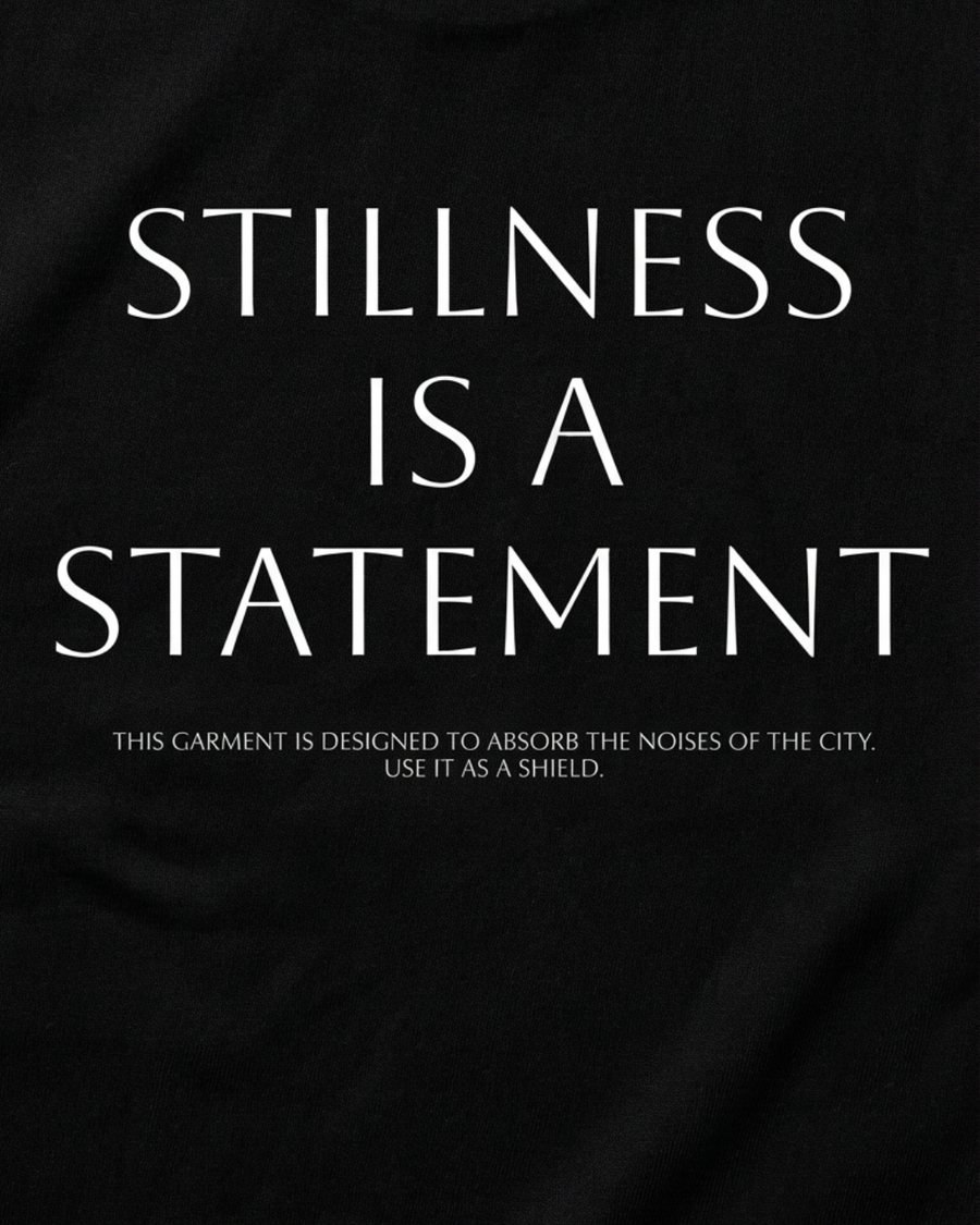The Archive / T01 - Oversized boxy T-Shirt - Stillness is a Statement