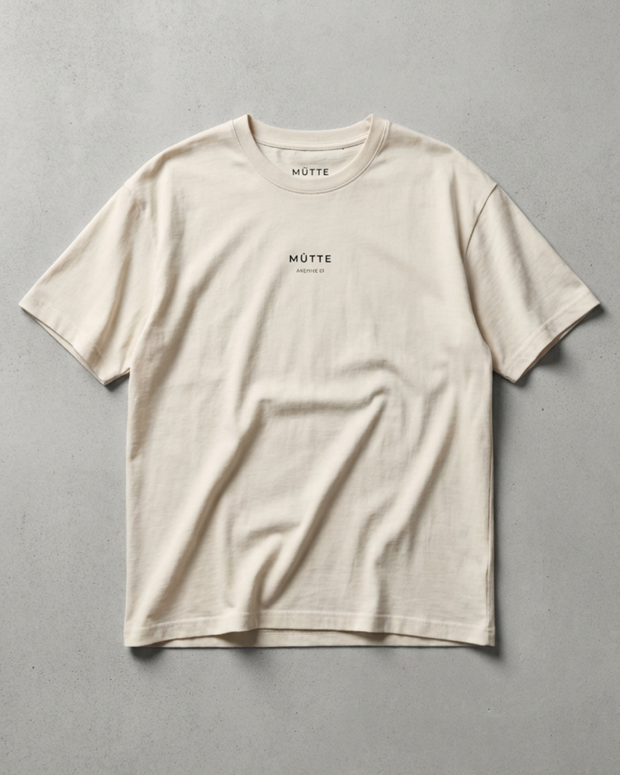 The Archive / T01 - Oversized boxy t-shirt natural - Stillness is a Statement