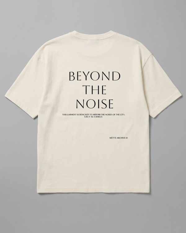 The Archive / T02 - Oversized boxy T-Shirt Natural - Beyond the noise