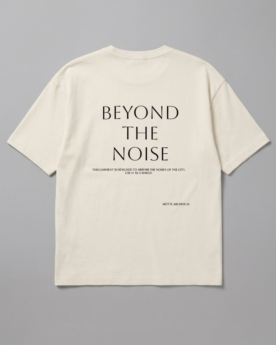 The Archive / T02 - Oversized boxy T-Shirt Natural - Beyond the noise