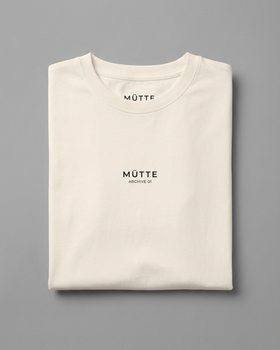 The Archive / T02 - Oversized boxy T-Shirt Natural - Beyond the noise