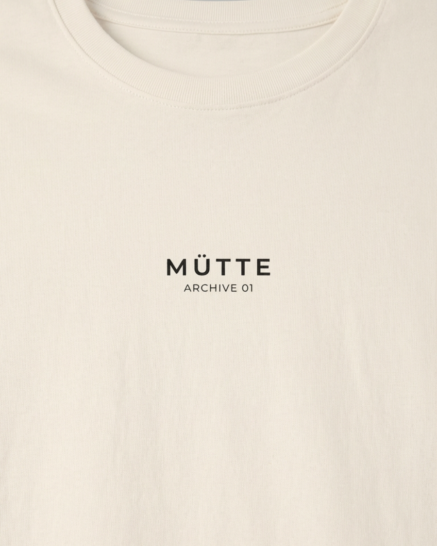 The Archive / T02 - Oversized boxy T-Shirt Natural - Beyond the noise