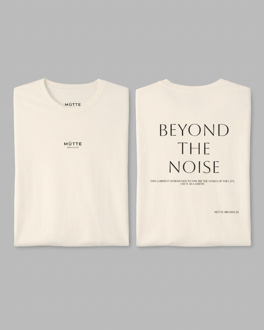 The Archive / T02 - Oversized boxy T-Shirt Natural - Beyond the noise