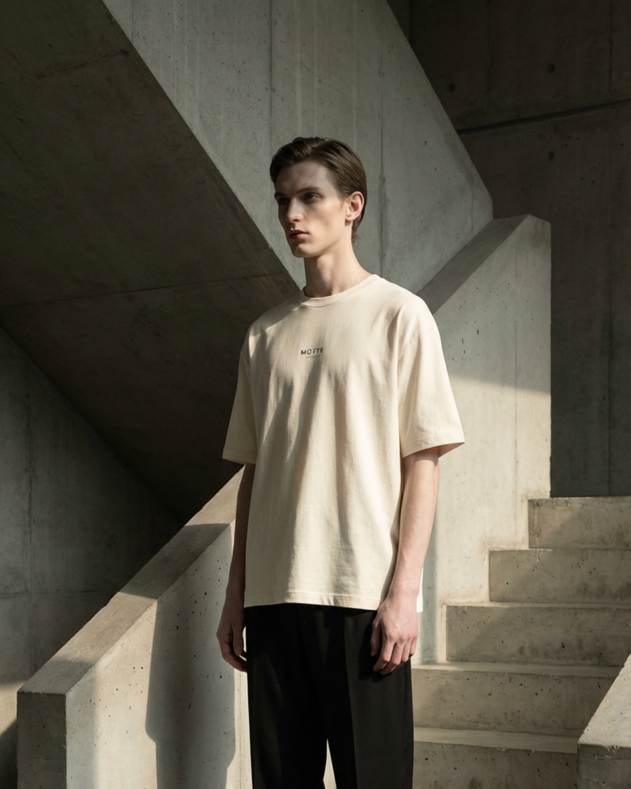 The Archive / T02 - Oversized boxy T-Shirt Natural - Beyond the noise