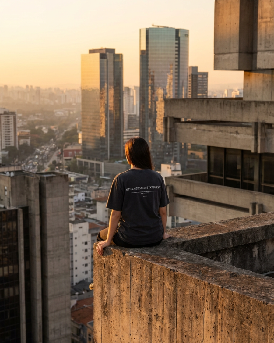The Archive / T03 - Oversized Acid Wash T-Shirt Black - Stillness is a Statement