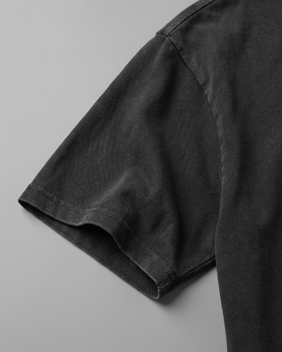 The Archive / T03 - Oversized Acid Wash T-Shirt Black - Stillness is a Statement