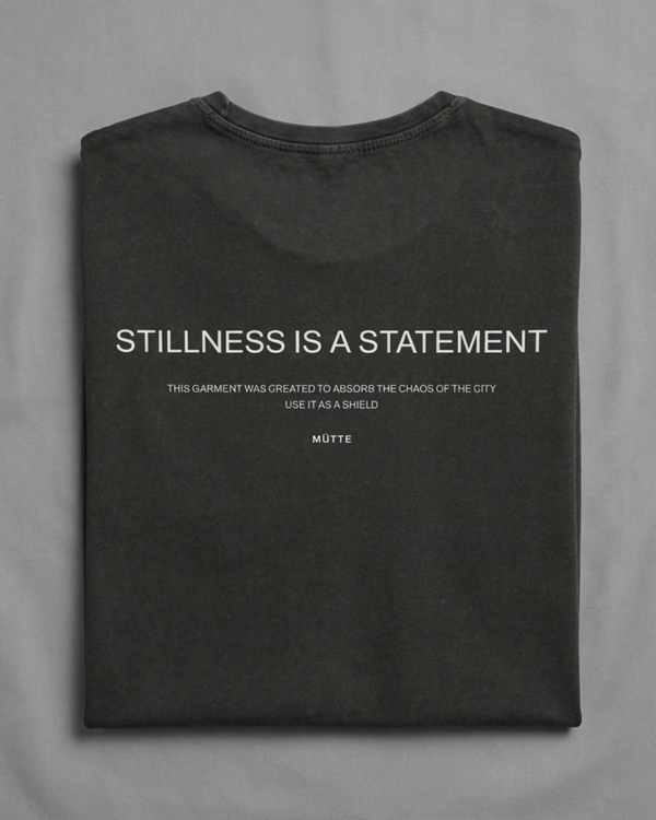 The Archive / T03 - Oversized Acid Wash T-Shirt Black - Stillness is a Statement