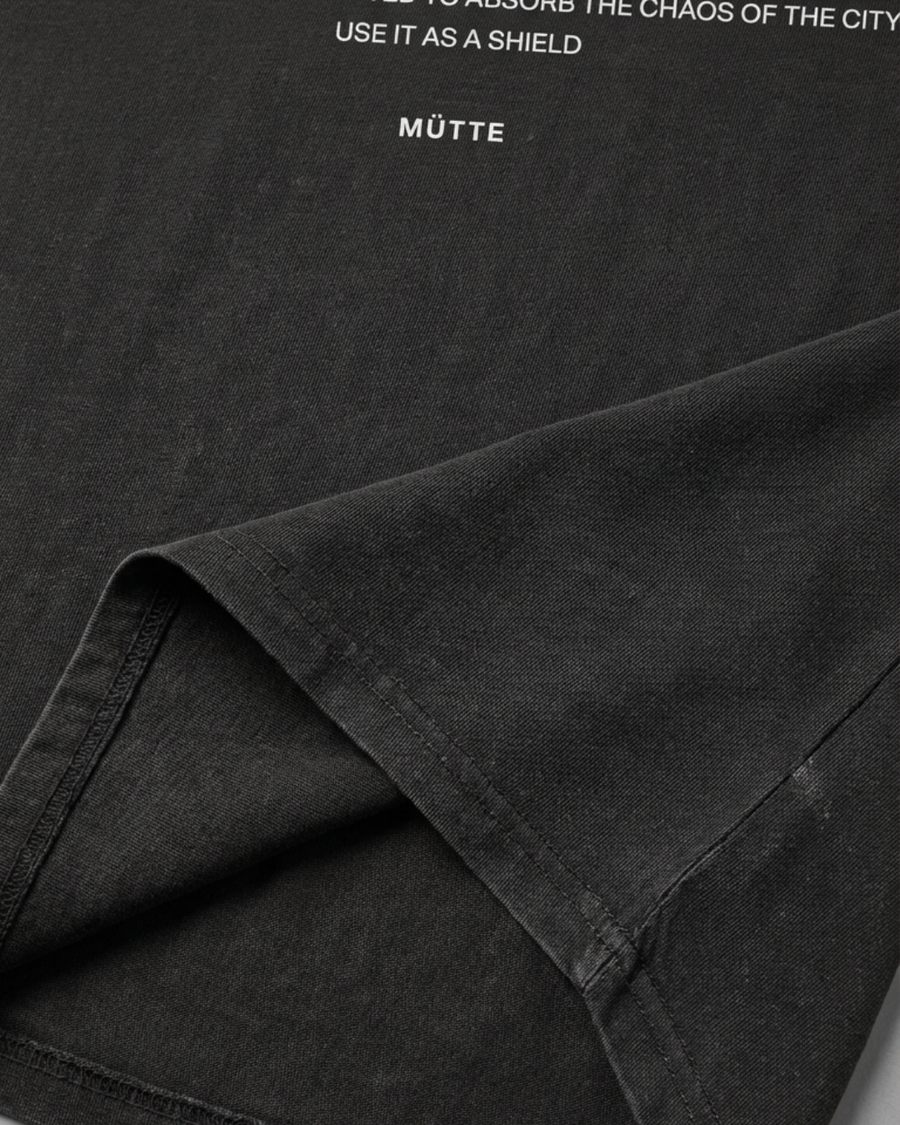 The Archive / T03 - Oversized Acid Wash T-Shirt Black - Stillness is a Statement