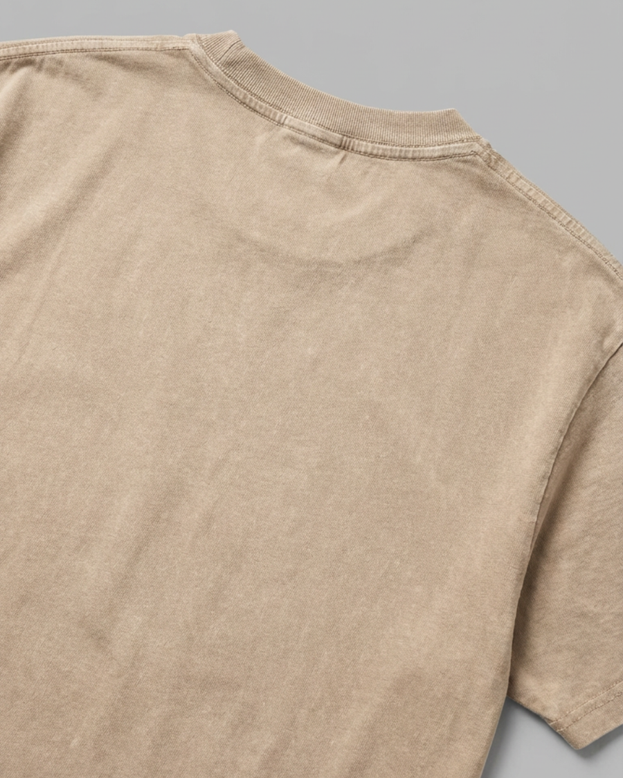 The Archive / T03 - Oversized Acid Wash T-Shirt Natural - Stillness is a Statement