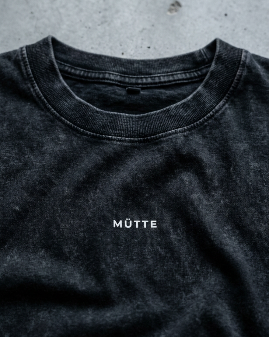 Snow Washed Oversized Cotton T-Shirt