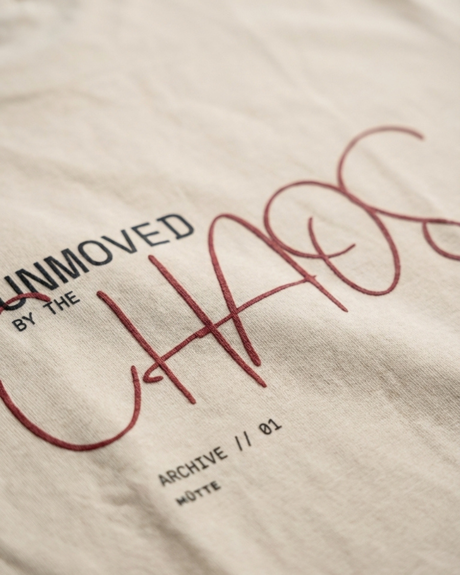 The Archive / T07 - Oversized Heavy Tee - Unmoved by the Chaos