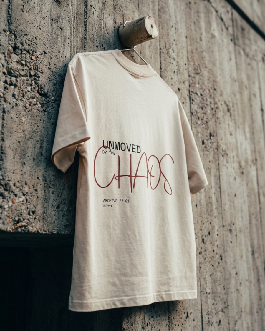 The Archive / T07 - Oversized Heavy Tee - Unmoved by the Chaos